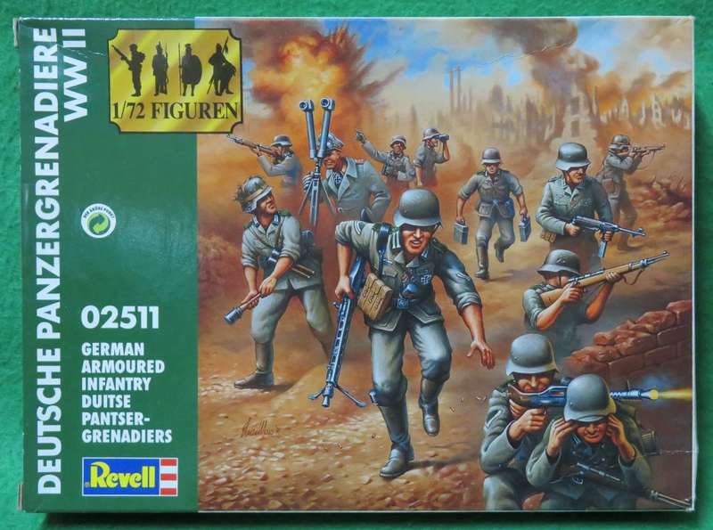 **Revell**Model kit**WWII German Armoured Infantry (57 Parts)**1/72**Vintage**
