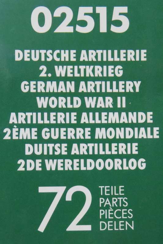 **REVELL**MODEL KIT**WWII GERMAN ARTILLERY FIGURES (72 PARTS)**1/72**VINTAGE**