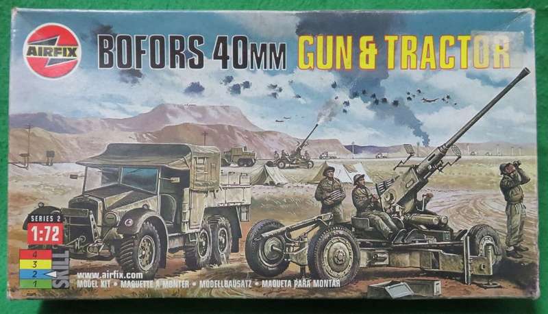 **AIRFIX**MODEL KIT**BOFORS 40mm GUN & TRACTOR**VINTAGE**1/72**