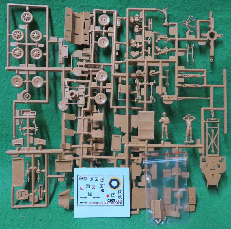 **AIRFIX**MODEL KIT**BOFORS 40mm GUN & TRACTOR**VINTAGE**1/72**