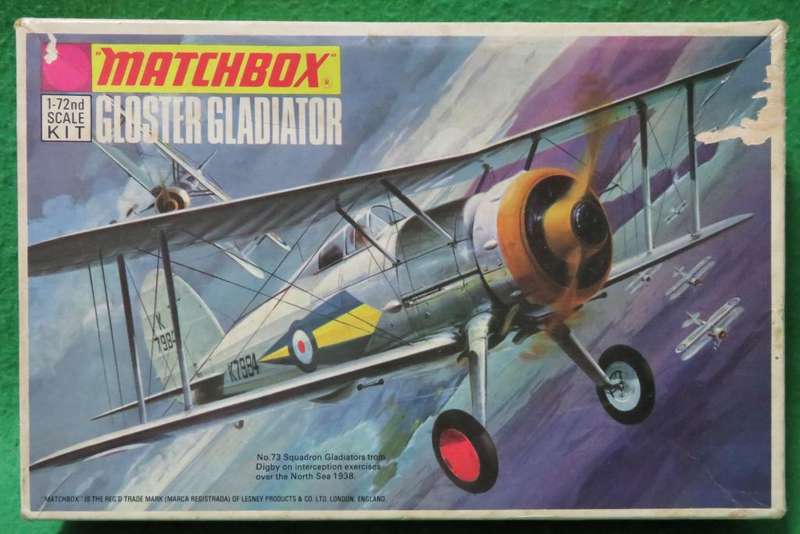 **MATCHBOX**MODEL KIT**GLOSTER GLADIATOR Mk.1**1/72**VINTAGE**