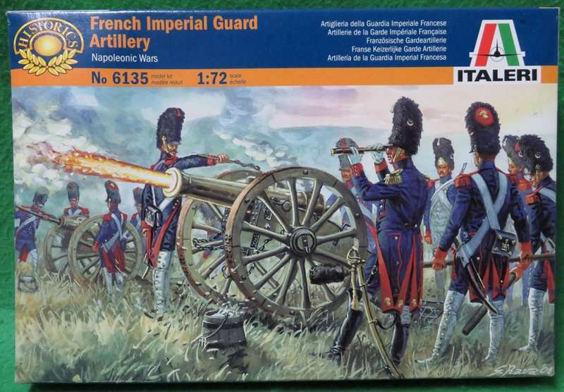 **Italeri**Model kit**French Imperial Guard Artillery (16 figures/2 field guns)**Vintage**1/72**