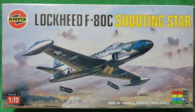 **AIRFIX**MODEL KIT**LOCKHEED F-80 SHOOTING STAR**VINTAGE**1/72**