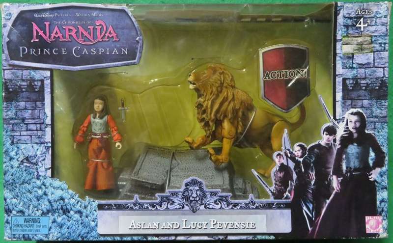 **WALT DISNEY**NARNIA PRINCE CASPIAN**ASLAN & LUCY PEVENSIE**PACKAGE STILL SEALED**2007**