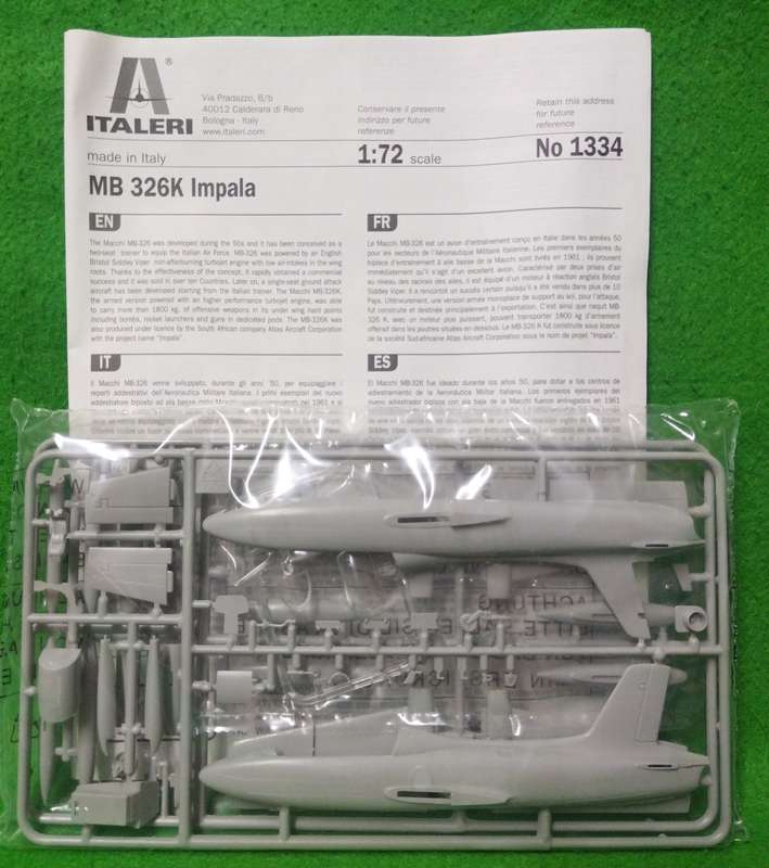 **Italeri**Model kit**SAAF decals included**Impala MB 326K**Vintage**Scale 1/72**