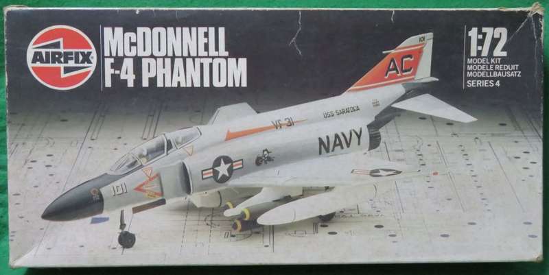 **Airfix**Model kit**McDonnell F-4 Phantom**Vintage**Scale 1/72**