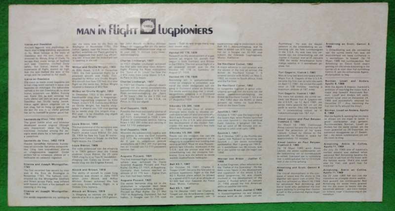 **Issued by SHELL - 1970`s**Man in Flight - Complete set of 20 Tokens**On Collectors card**Vintage**