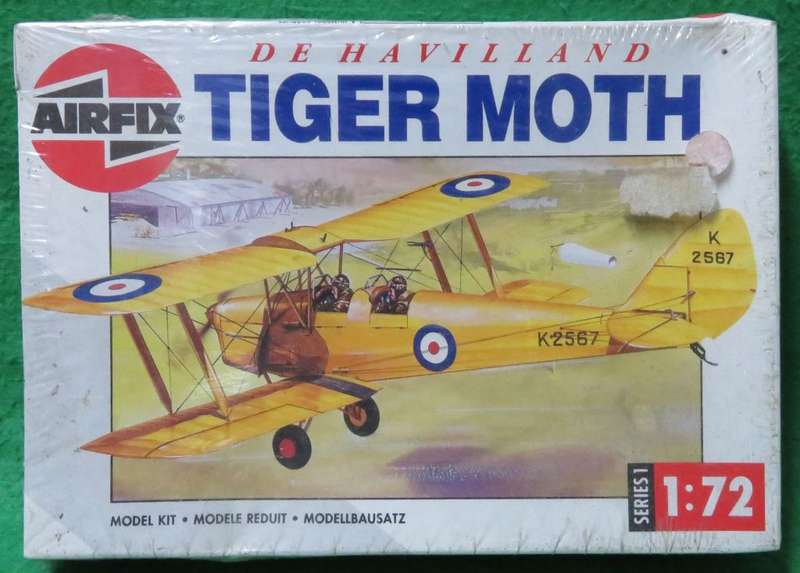 **Airfix**Model kit**D.H. Tiger Moth**Vintage**Scale 1/72**