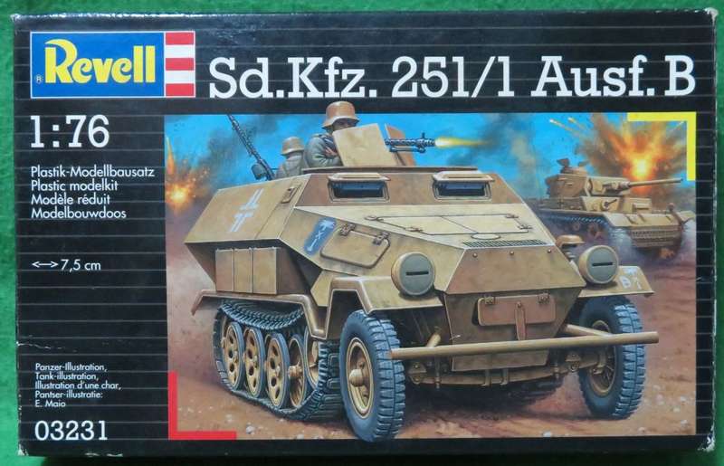 **Revell**Model kit**Tank Sd.Kfz. 251/1 Ausf. B**Vintage**Scale 1/76**Box sealed**