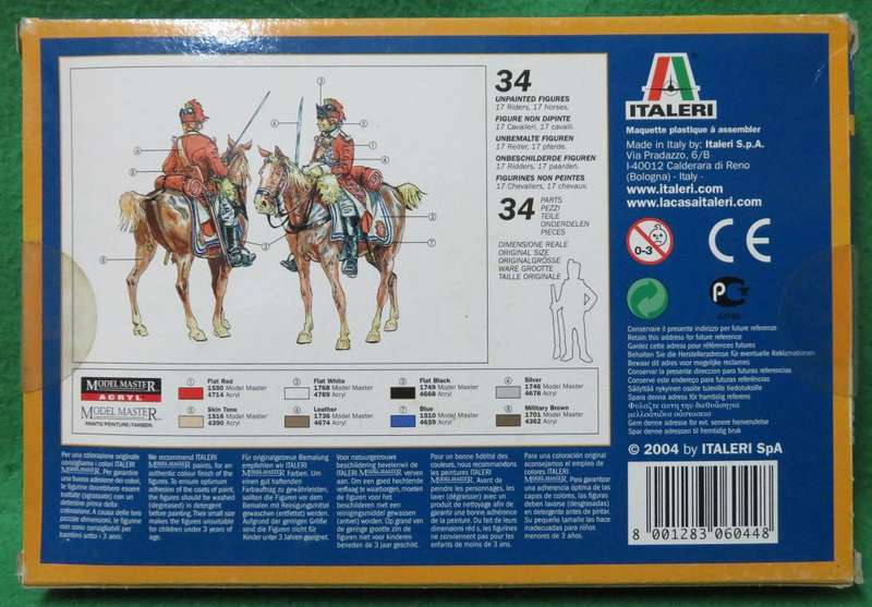 **Italeri**Model kit**British Light Cavalry - U.S. Independence War**Vintage**Scale 1/72**Sealed**