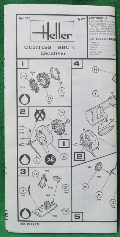 **Heller**Model kit**Curtiss SBC.4 Helldiver/Cleveland I**Vintage**Scale 1/72**