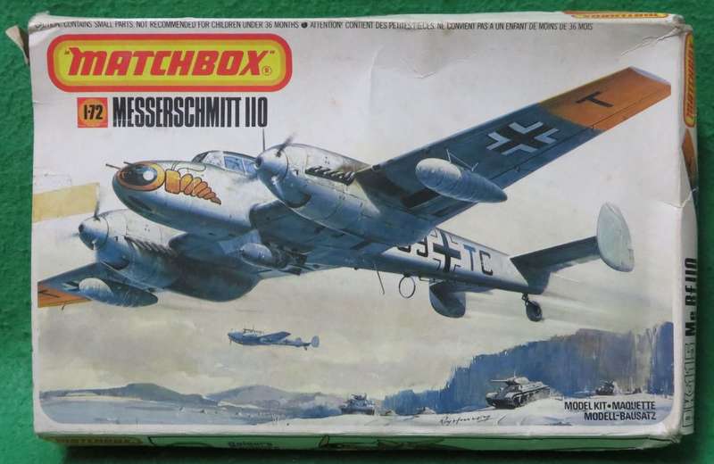 **Matchbox**Model kit**Messerschmitt Bf. 110 D-2/C-3**1/72**Vintage**