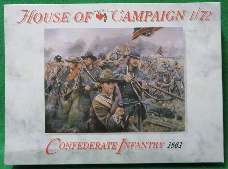 **A Call To Arms**Model kit**1861 - Confederate Infantry**Vintage**1/72**