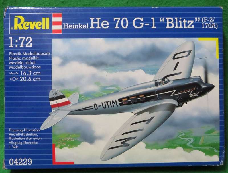 **Revell**Model kit**Heinkel He 70 G-1 - Blitz (F-2/170A)**Vintage**Scale 1/72**Box still sealed**