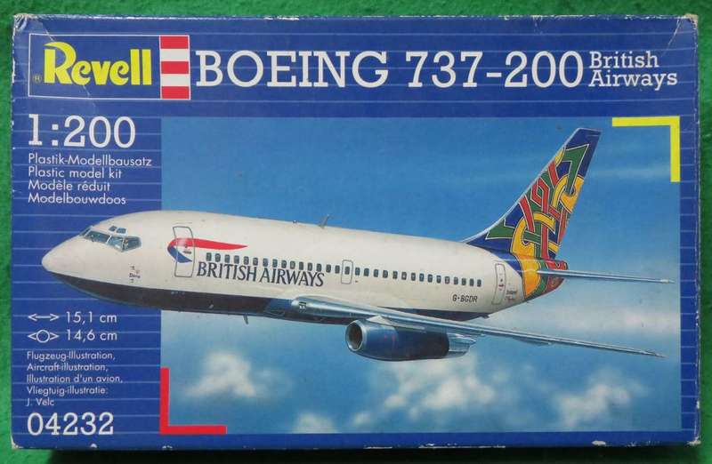 **Revell**Model kit**Boeing 737-200 British Airways**Vintage**Scale 1/200**