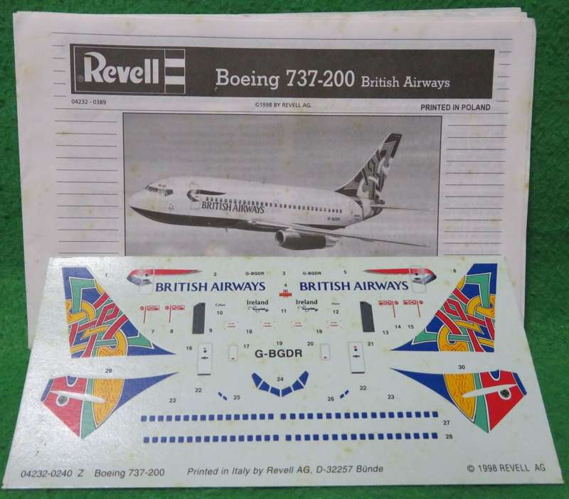 **Revell**Model kit**Boeing 737-200 British Airways**Vintage**Scale 1/200**