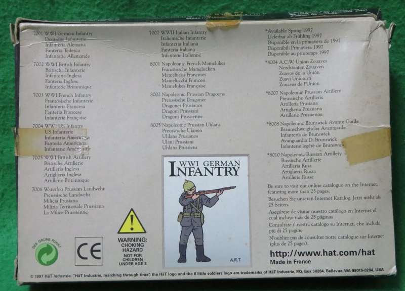 **Hat**Model kit**WWI - German Infantry (48 parts)**Vintage**1/72**