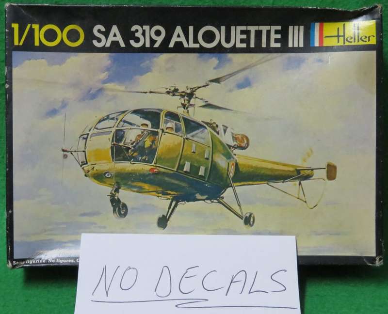 **Heller**Model kit**SA 319 Alouette III**Vintage**1/100**