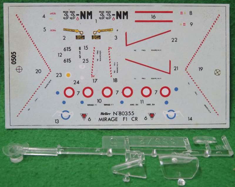 **Heller**Model kit**Mirage F1 CR**Vintage**1/72**