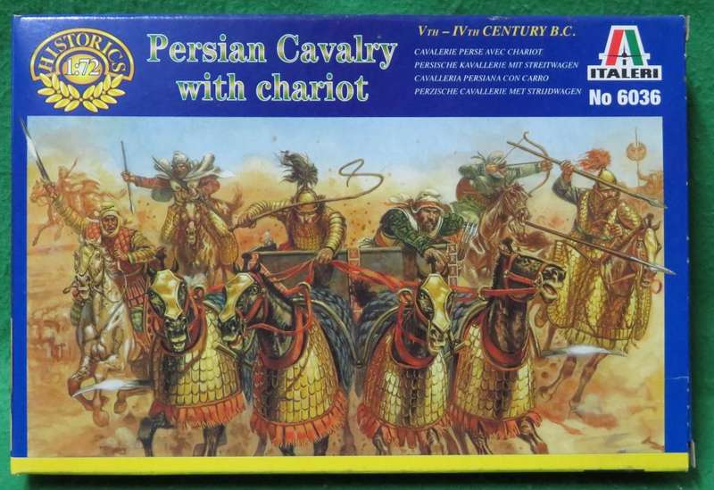 **Italeri**Model kit**Persian Cavalry with Chariot (Total 41 Parts)**Vintage**1/72**