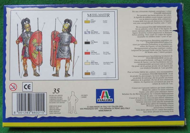 **Italeri**Model kit**Roman Infantry**I st - II nd Century B.C.**Vintage**1/72**