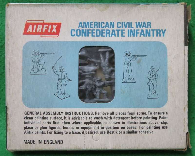 **Airfix**Model kit**Confederate Infantry(48 parts) **Vintage**HO/OO**