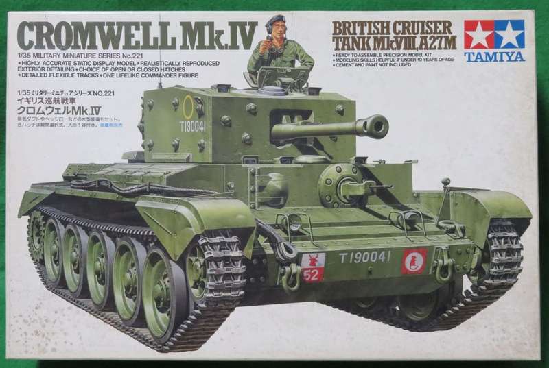 **Tamiya**Model kit**Cromwell Mk.IV - British Cruiser Tank**Desert Rats**Vintage**1/35**Figure incl*