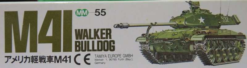 **Tamiya**Model kit**U.S. Tank M41 Walker Bulldog**Vintage**1/35**With 3 figures**
