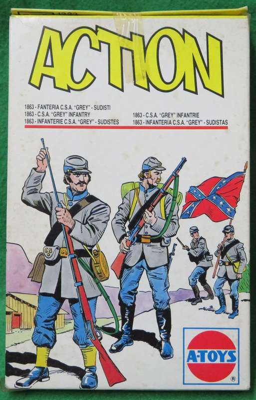 **A-toys**Model kit**C.S.A. Grey Infantry (50 Parts)**Vintage** Scale 1/72**