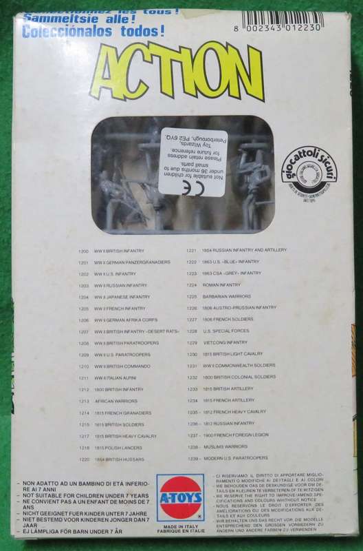 **A-toys**Model kit**C.S.A. Grey Infantry (50 Parts)**Vintage** Scale 1/72**