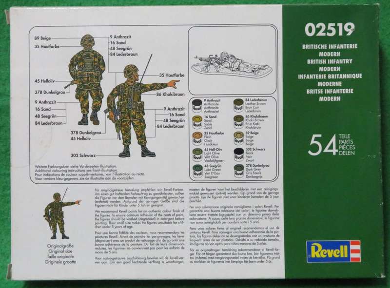 **Revell**Model kit**British Infantry**Vintage**Scale 1/72**
