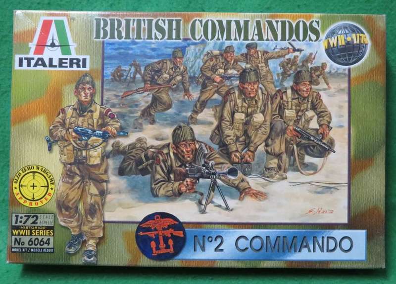 **Italeri**Model kit**WWII - British Commandos - No.2 Commando (50 x Figures)**Vintage**Scale 1/72**