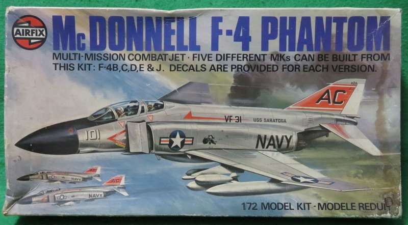 **Airfix**Model kit**Mc Donnell F-4 Phantom**Vintage**Scale 1/72**