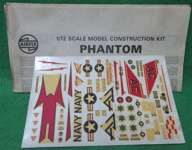 **Airfix**Model kit**Mc Donnell F-4 Phantom**Vintage**Scale 1/72**