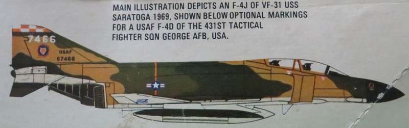 **Airfix**Model kit**Mc Donnell F-4 Phantom**Vintage**Scale 1/72**