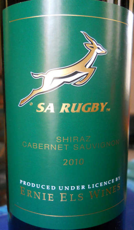 ***SA RUGBY***2010 SHIRAZ/CABERNET SAUVIGNON***ERNIE ELS WINES***