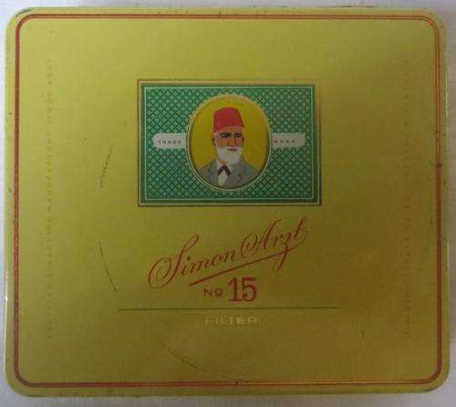 **RARE VINTAGE FIND**EGYPTIAN CIGARETTE TIN**SIMON ARZT No15**