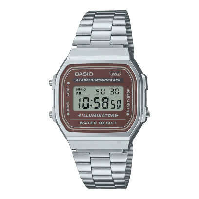 Casio Digital Alarm Metal Band Vintage (A168WA-5AY)