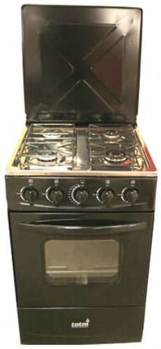 Totai --T300A-B-- 4 Burner Gas Stove with Gas Oven - Metal Lid