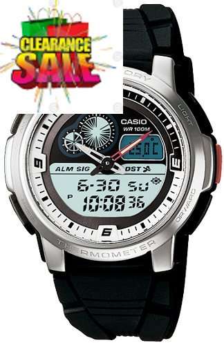 SALE!!    Casio Thermo Active Dial 50 Lap Ana Digi AQF-102W-7BV