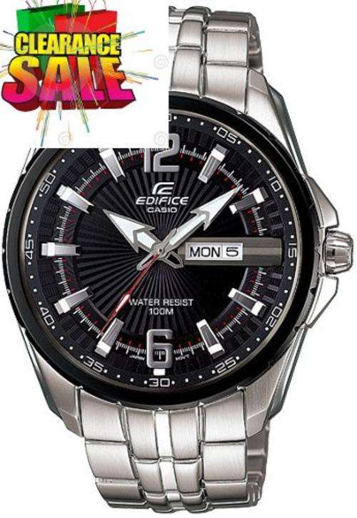 CRAZY SALE!!   Casio Men's Edifice Stainless Steel Analog Watch EF-131D-1A1