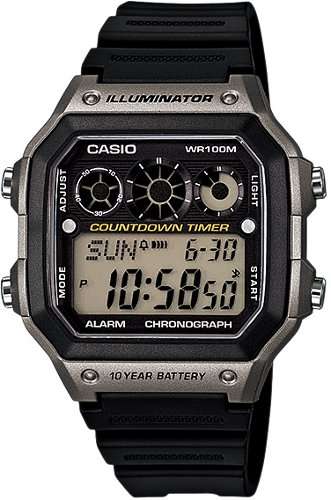 Casio Digital Watch WorldTime AE-1300WH-8A