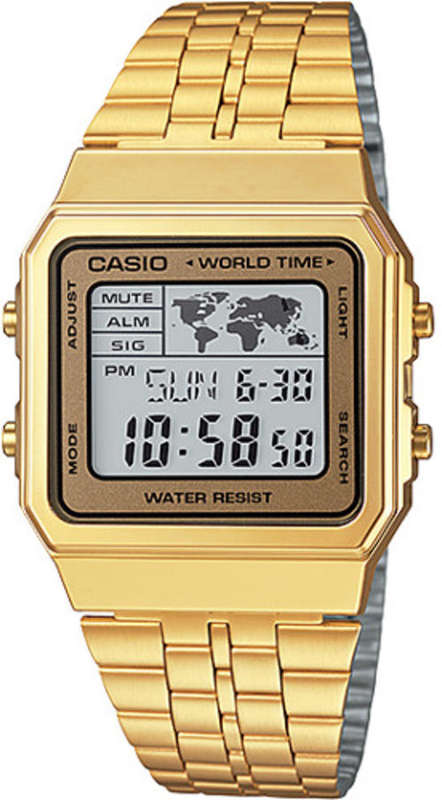 Casio Casual Classic with Metal Band Digital Watch for Men A500WGA-9D