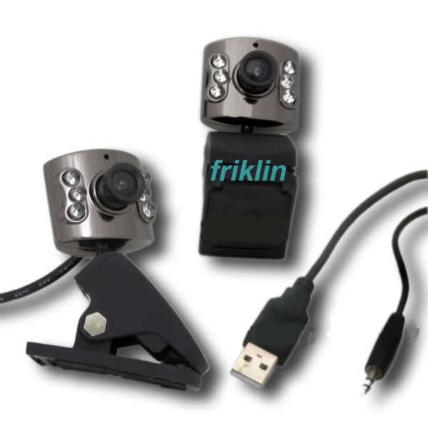 NEW USB 300K 6 LED WEB CAMERA WEBCAM MIC FOR PC SKYPE