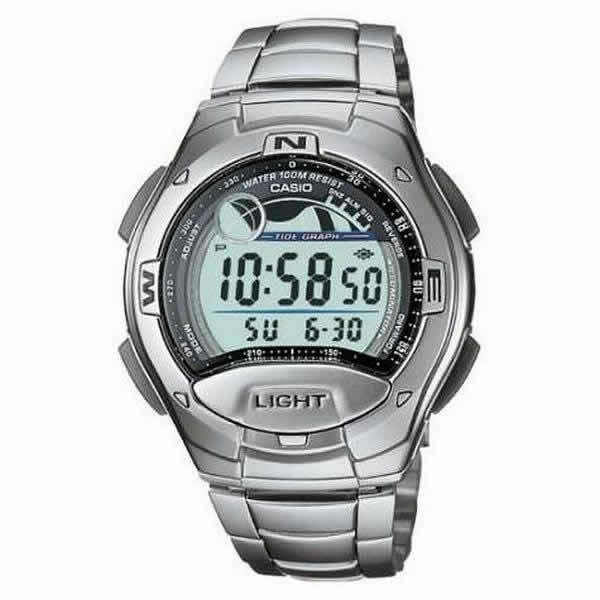 CASIO Men's Moon Phase Tide Graph Sport Watch W-753D-1AV