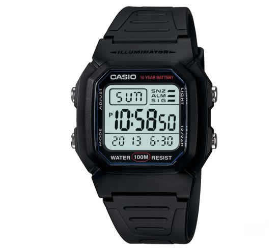 Casio Standard Digital Men's Watch W-800H-1A