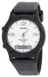 CASIO DUALTIME STOP MENS WATCH AW-49HE-7A