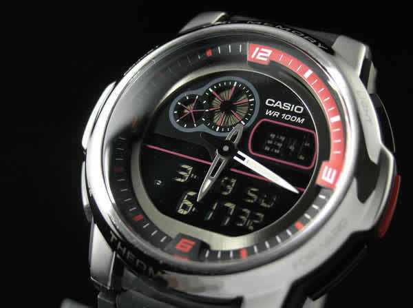 CASIO THERMO 50 LAP ANA DIGI ACTIVE DIAL WATCH AQF-102W-1B