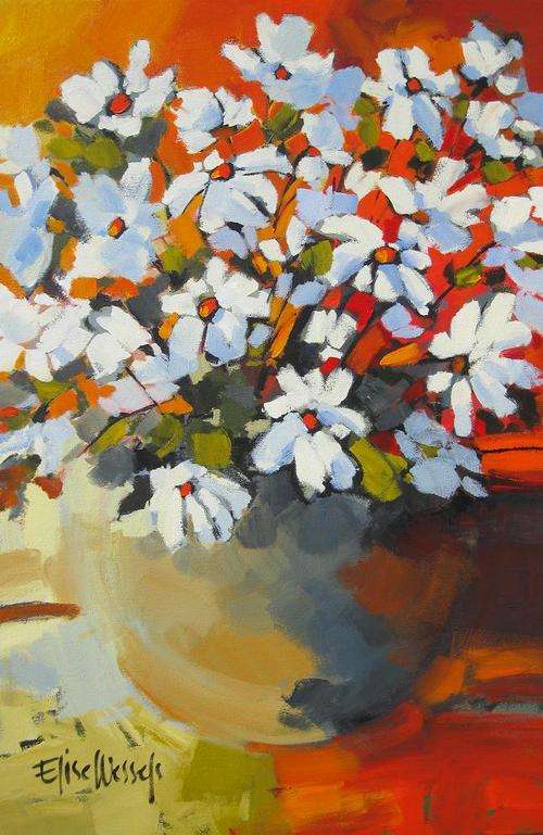 Sundrenched flowers (Large canvas)!!