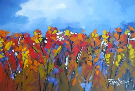 Artists garden by Elise Wessels (Large painting 1200 x 800)!!